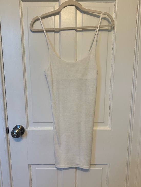 Love Culture Dresses & Skirts - Love Culture Cream Ribbed Slip Dress